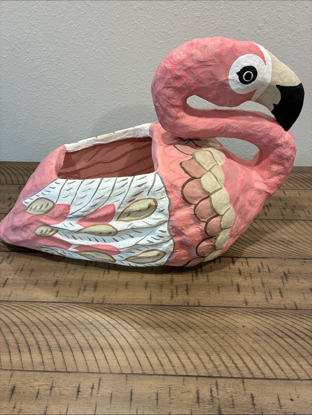 Pottery Barn Kids Pink Flamingo Planter - Home Accents